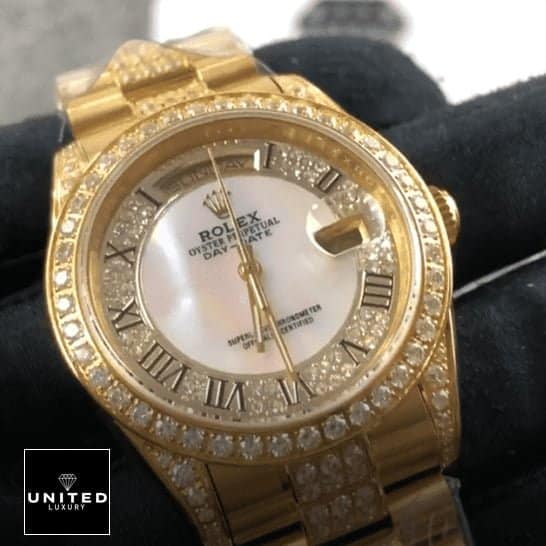 Rolex Yacht-Master 116628 Rolex Datejust Yellow Gold 116626 Replica yellow gold accents and diamond detailing