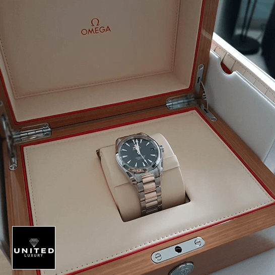 Omega Seamaster Aqua Terra Master Co Axial Black Dial Replica in the box