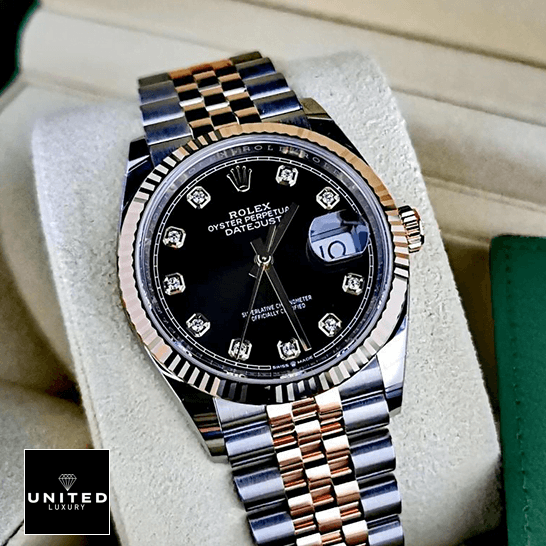 Rolex Datejust 126231 Everose Two-Tone Perfect Clone Quality Rolex Datejust 126231 Everose Gold Jubilee Replica in the rolex box
