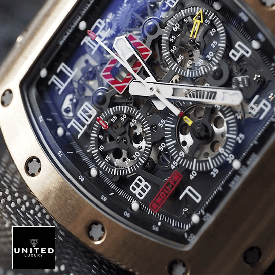 Richard Mille RM 011 Richard Mille Felipe Massa RM011RG Black Dail Replica