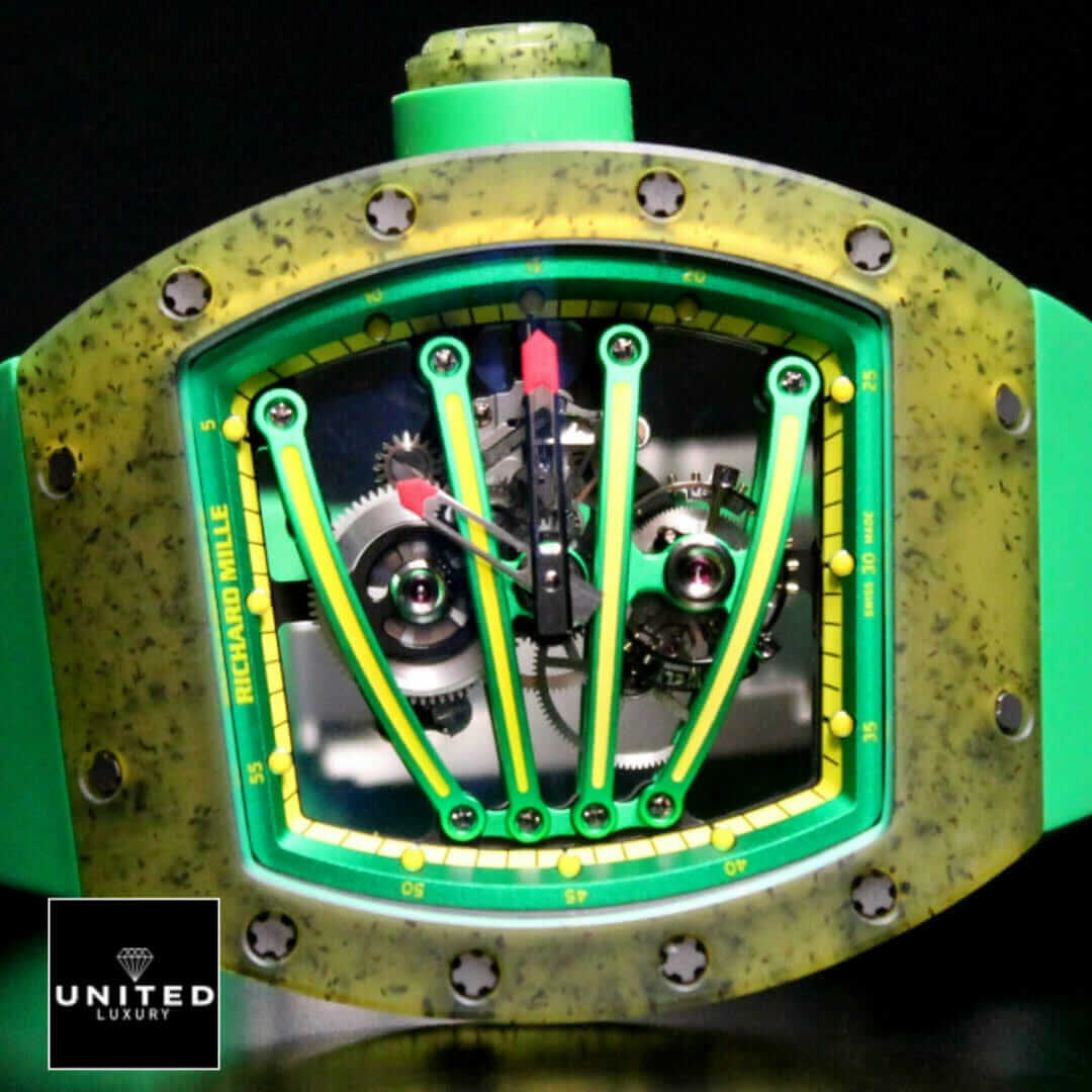Richard Mille RM 59-01 Richard Mille Green Bezel Replica close view