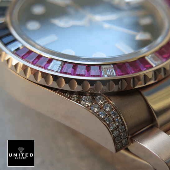 Rolex GMT-Master II 126755SARU Rolex GMT-Master II 126755SARU Rose Gold Case with Diamond Replica