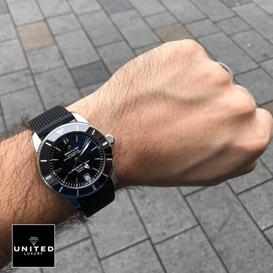 Breitling Superocean Heritage Automatic Replica on the man wrist