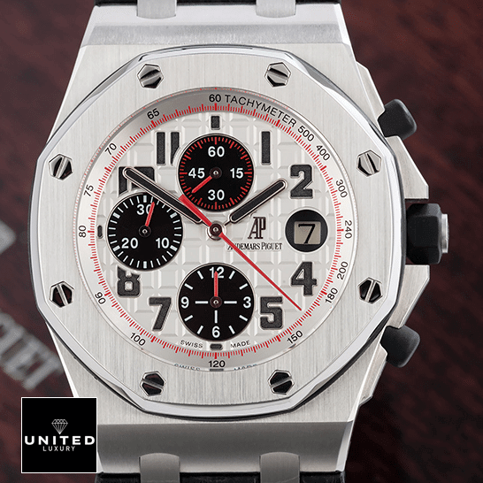 Audemars Piguet Royal Oak Offshore 26170ST.OO.D101CR.02 Audemars Piguet White Dial 26170ST.OO_.D101CR.02 Steel Case Replica front view