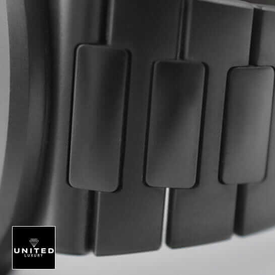 Patek Philippe Nautilus 5711/1A-010 Patek Phlippe Stainless Steel Black Bracelet Replica close bracelet view