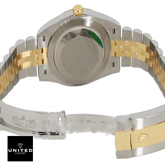 Rolex Datejust 126303BKDJ Near Original Replica rolex datejust 41 black diamond dial steel yellow gold 126303BKDJ jubilee replica back unitedluxurynet 1 Rolex Datejust 126303BKDJ Two Tone Jubilee Bracelet Replica