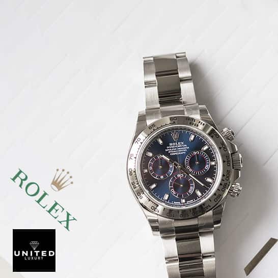 Rolex Daytona Cosmograph 116509 Rolex Daytona 116509 Blue Dial Replica on the Rolex Box