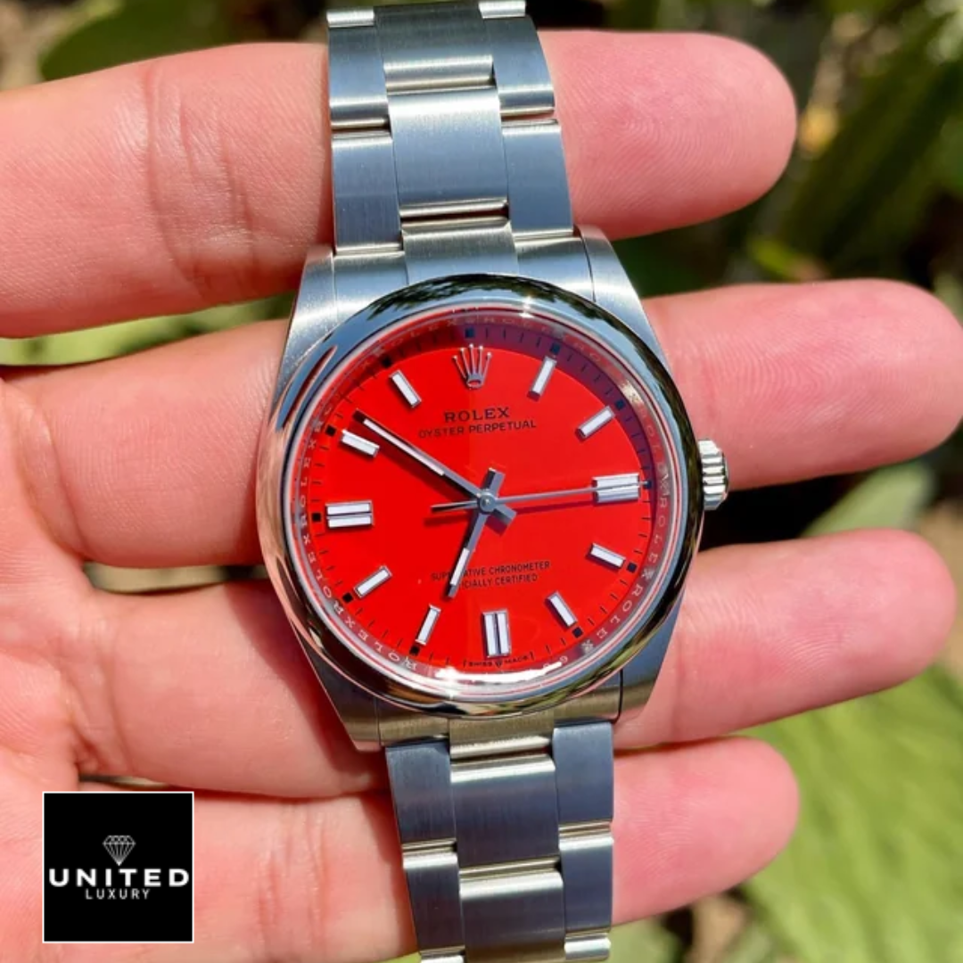 Rolex Oyster Perpetual 126000 rolex-oyster-perpetual-red-dial-126000-replica