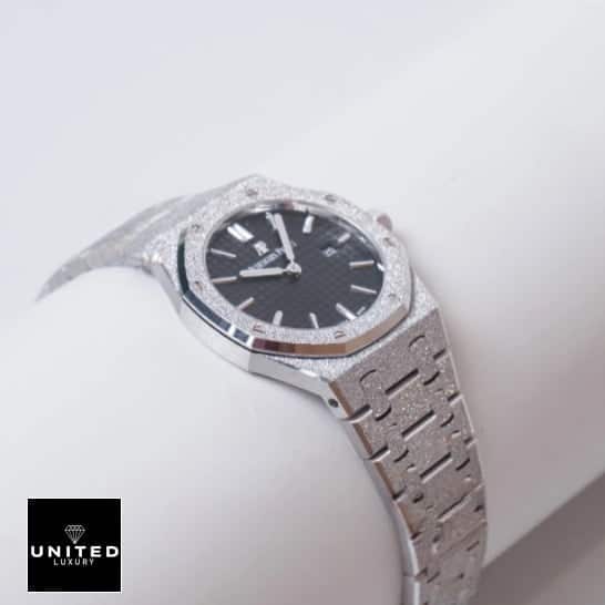 Audemars Piguet Royal Oak 67653BC.GG.1263BC.02 AP Frosted White Gold 67653BC.GG.1263BC.02 Iced Out Replica