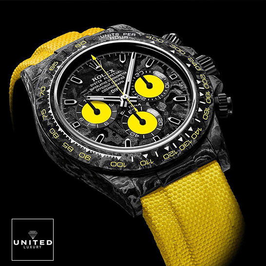 Rolex Cosmograph Daytona DIW Rolex Daytona DiW NTPT Carbon 46490 “All Carbon Lemon Edition” Replica