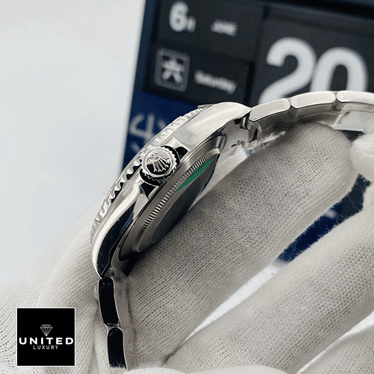 Rolex Yacht Master 116622-0003 Stainless Steel Replica crown and push button