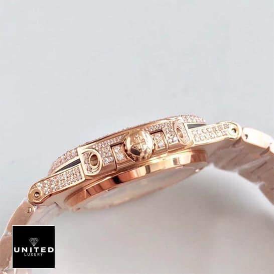 Patek Philippe Nautilus Patek Philippe Nautilus 5719/10G-010 Gold Crown Pusher Replica