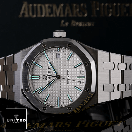 Audemars Piguet Royal Oak 15403IP.OO.1220IP.01 Audemars Piguet Royal Oak Blue Dial Replica on the ap box