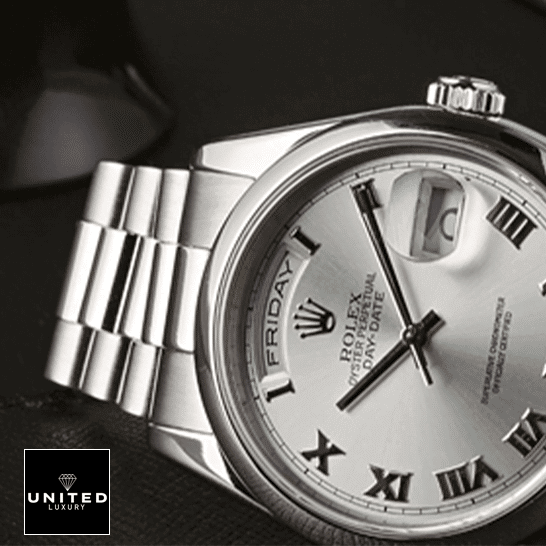 Rolex Day-Date II 218239 Rolex Day-Date II 218239 White Romen Numerial Dial Replica