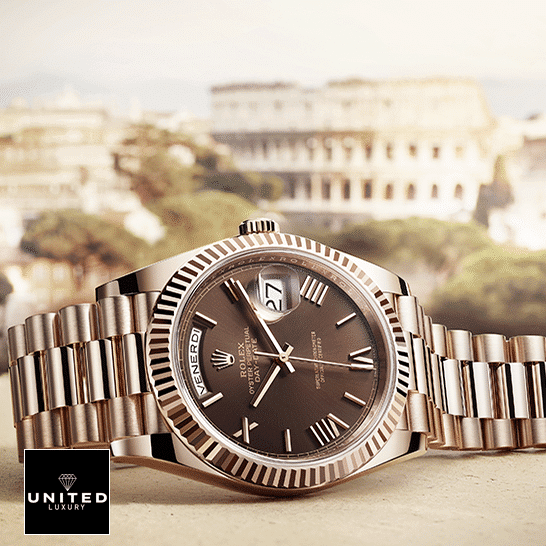 Rolex Day-Date 118139 Rolex Day-Date 40 228235-0002 Replica Stainless Steel Fluted Bezel