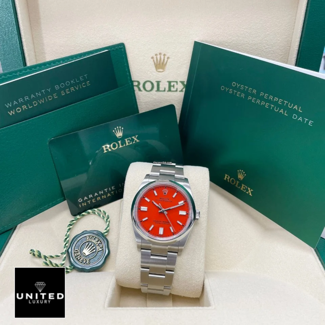 Rolex Oyster Perpetual 126000 rolex-oyster-perpetual-red-dial-126000-replica
