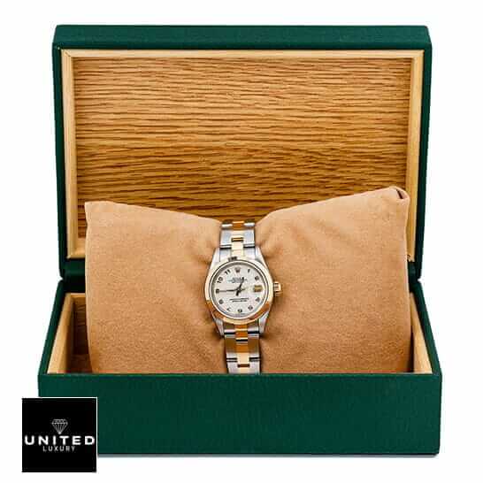 Rolex Datejust Ladies 179163 1:1 Clone Edition ladies datejust 26mm replica 1 Rolex Datejust Oyster White Dial Replica in the rolex box