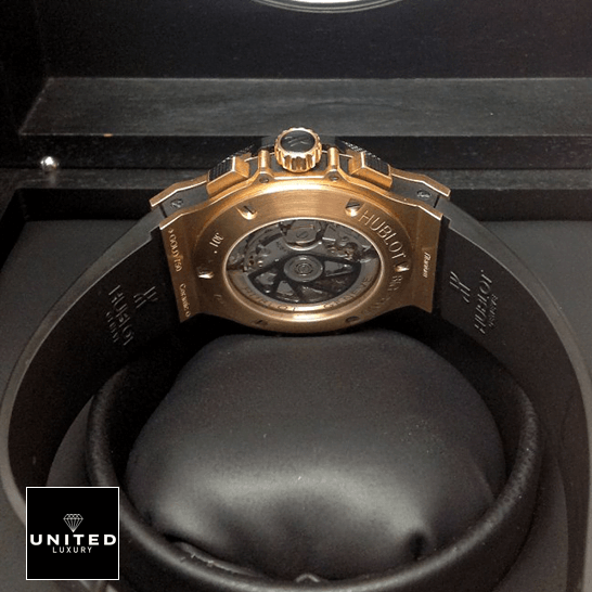 Hublot Big Bang 301.PB.131.RX Hublot Big Bang 301.PM_.1780.RX Black Rubber Bracelet Replica upside view