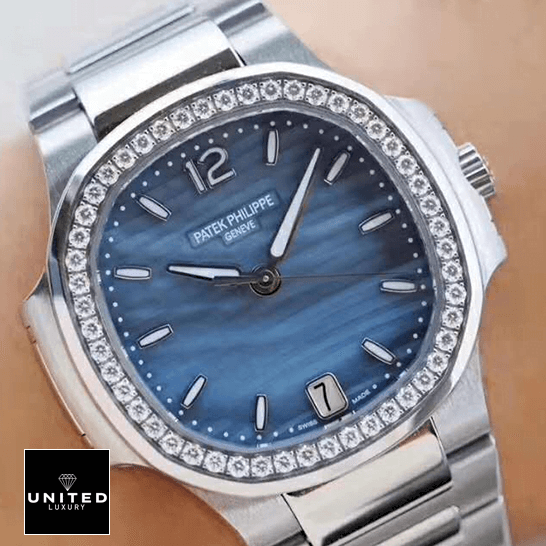 Patek Philippe Nautilus Ladies 7018/1A Elite Clone Edition patek philippe nautilus 70181A replica wrist