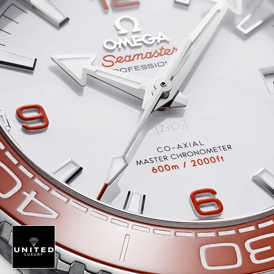 Omega Seamaster Planet Ocean 600m White Dial Replica orange bezel