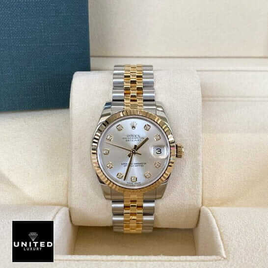 Rolex Datejust 16233 Signature Replica 1:1 1 19 Rolex Datejust 16233 White Dial with Diamond Jubilee Replica
