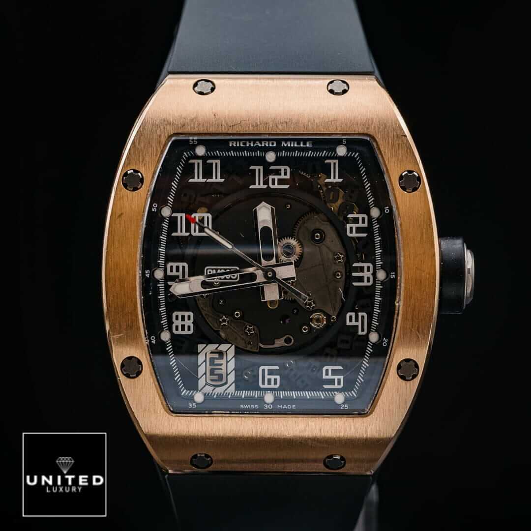 Richard Mille RM 005 Richard Mille RM055 Bubba Watson Black Dial Replica black background