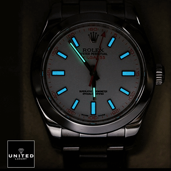 Rolex Milgauss 116400-0002 Luminous Stick Dial Replica