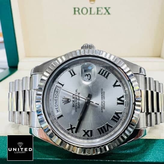 Rolex Day-Date II 218239 Rolex Rhodium 41 Replicaa2s