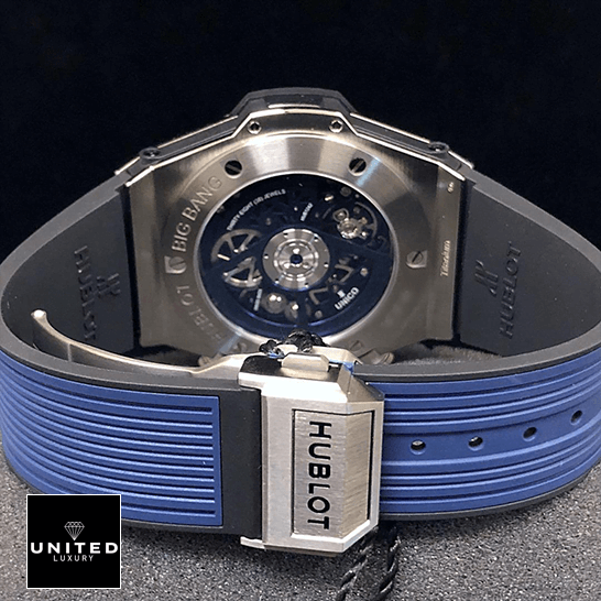 Hublot Big Bang Unico 411.JX.4802.RT Hublot Big Bang Unico Blue Steel Case Clasp Replica upside view
