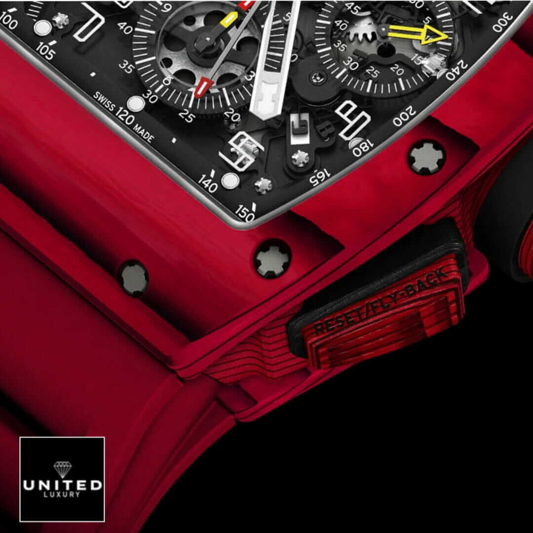 Richard Mille RM 11-03 Richard Mille RM1103 Red Black Dial Replica black background