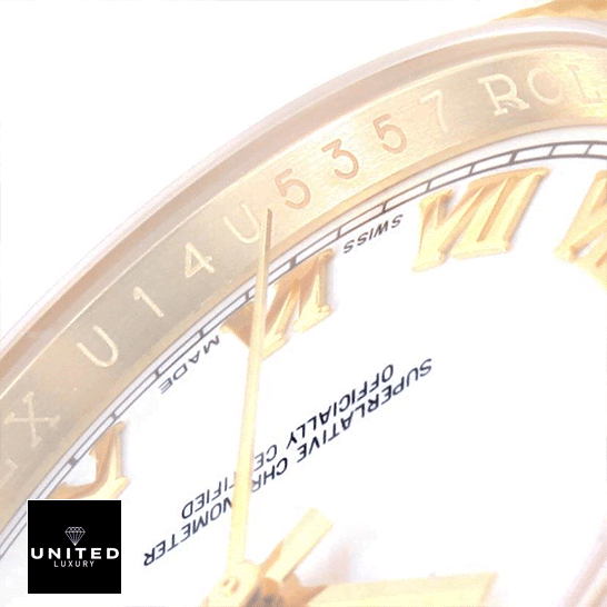 Rolex Datejust 116238 Gold Superior Replica Rolex Datejust Romen Numerial White Dial