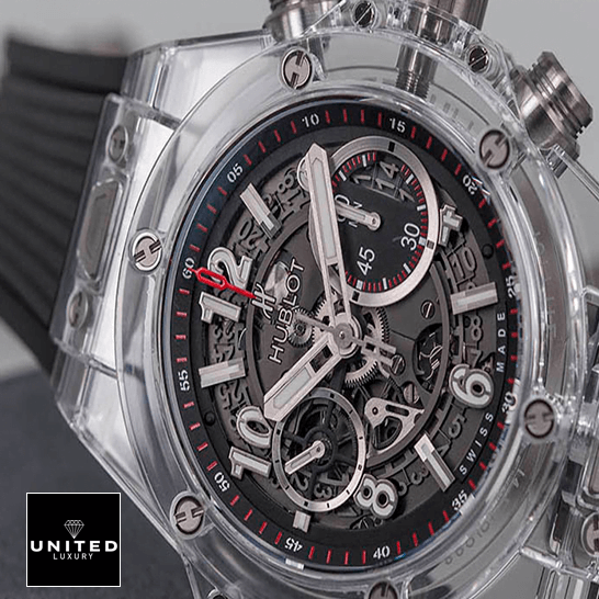 Hublot Big Bang Unico HUblot Big Bang Unico Magic Sapphire Replica crown / push button