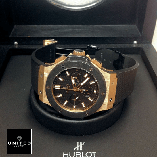 Hublot Big Bang 301.PB.131.RX Hublot Big Bang 301.PM_.1780.RX Gold Case Replica in the box side view