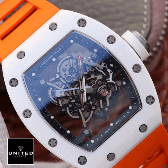 Richard Mille RM 11-03 richard_mille_RM055_KV_V2_white_ceramic_skeleton_dial_replica_front_two