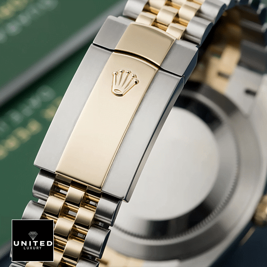 Rolex Datejust 69173 Lady Diamond Black Dial Premium Replica 1:1 rolex ratejust black Dial 69173 jubilee replica back Rolex Datejust Jubilee Bracelet Clasp on the rolex emblem