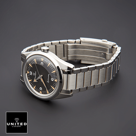 Omega Seamaster 220.10.38.20.01.002 Black Dial Replica stainless steel bracelet