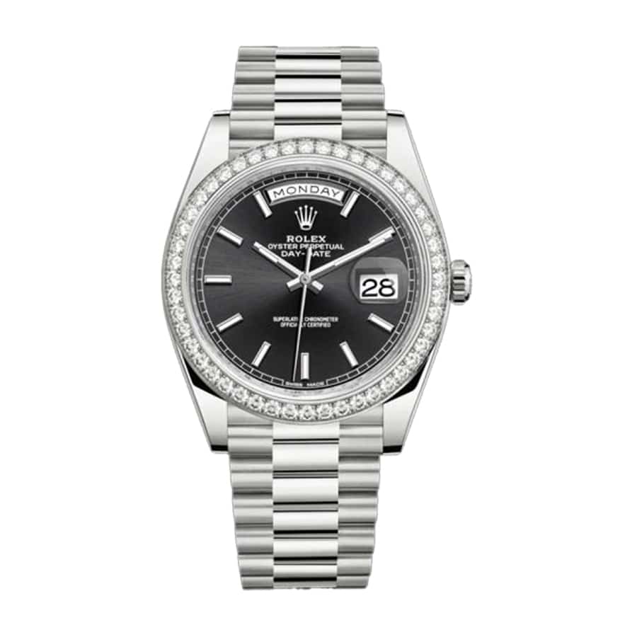 Rolex Day-Date 228238-0004 “Black Diamond Dial” Ultra Realistic Replica