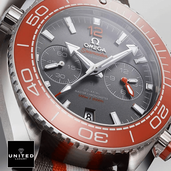 Omega Seamaster Planet Ocean 215.32.46.51.99.001 Omega Seamaster Planet Oceanm Grey Dial Orange Bezel Replica