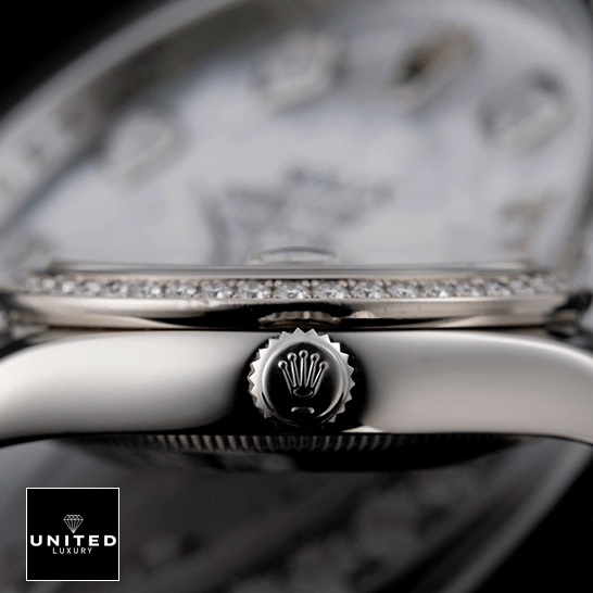 Rolex Datejust 178384 Rolex Datejust White Gold 178384 Replica Crown / Push Button