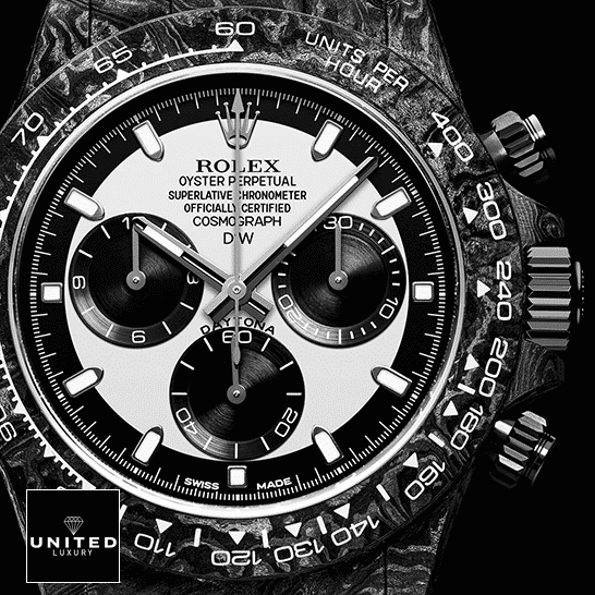 Rolex Cosmograph Daytona Rolex Daytona Carbon Cream Dial Replica Black Background