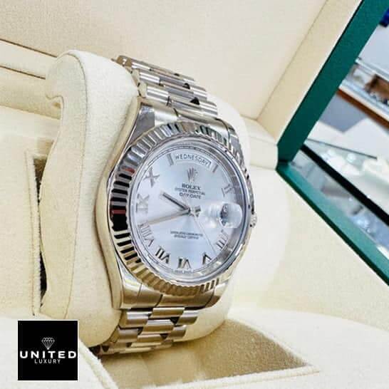 Rolex Day-Date II 218239 Rolex Day-Date II 218239 white replica in the rolex box