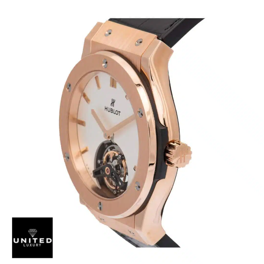 Hublot Big Bang Tourbillon 505.OX.2610.LR Hublot Classic Fusion Tourbillon 505.OX.2610.LR White Dial Replica white background