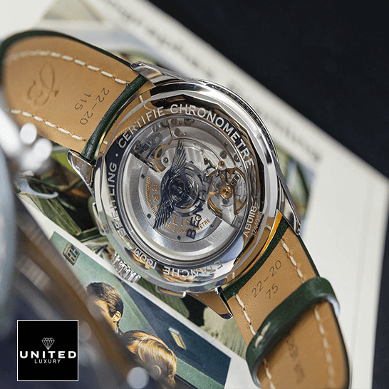 Breitling Premier B01 Chronograph AB0118A11L1X1 Breitling Premier Steel Case Replica upside view on the box